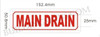 MAIN DRAIN Safety Sign MAIN DRAIN Safety Sign