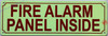 Photoluminescent FIRE ALARM PANEL INSIDE/GLOW IN THE DARK FIRE ALARM PANEL INSIDE