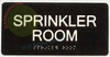 ADA SPRINKLER ROOM Safety Sign