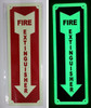 FIRE EXTINGUISHER - PHOTOLUMINESCENT GLOW IN THE DARK Hotel Sign