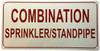 COMBINATION SPRINKLER STANDPIPE Hotel Sign COMBINATION SPRINKLER STANDPIPE Hotel Sign