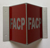 Corridor Fire alarm control panel-FACP Hallway Sign Corridor Fire alarm control panel-FACP Hallway Sign
