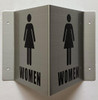 Corridor Women restroom-Women restroom Hallway Buildign Sign Corridor Women restroom-Women restroom Hallway Buildign Sign