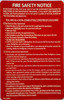 STICKER HPD NYC DOOR FIRE SAFETY NOTICE FIRE PROOF BUILDING/FDNY DOOR FIRE SAFETY NOTICE FIRE PROOF BUILDING