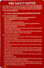 STICKER HPD NYC DOOR FIRE SAFETY NOTICE FIRE PROOF BUILDING/FDNY DOOR FIRE SAFETY NOTICE FIRE PROOF BUILDING Safety Sign