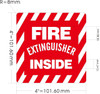 FIRE EXTINGUISHER INSIDE STICKER Fire Deparment Sign FIRE EXTINGUISHER INSIDE STICKER Fire Deparment Sign