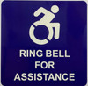RING BELL FOR ASSISTANCE STICKER/DECAL Dob Sign RING BELL FOR ASSISTANCE STICKER/DECAL Dob Sign
