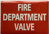 FIRE DEPARTMENT VALVE STICKER/DECAL Fire Deparment Sign FIRE DEPARTMENT VALVE STICKER/DECAL Fire Deparment Sign