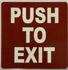Push to EXIT Sticker/Decal Dob Sign Push to EXIT Sticker/Decal Dob Sign