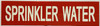 Sprinkler water sticker Hotel Sign