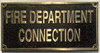 Cast Aluminum - cast bronze color/cast brass color Safety Sign