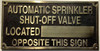 Cast Aluminum - cast bronze color/cast brass color Safety Sign