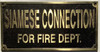 Cast Aluminum - cast bronze color/cast brass color Fire Deparment Sign