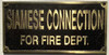 Cast Aluminum - cast bronze color/cast brass color Safety Sign
