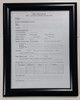 FIRE SAFETY PLAN FRAME - BLACK (STANDARD - ALUMINUM 8.5 x 11 )