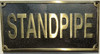 Cast Aluminum - cast bronze color/cast brass color Sign