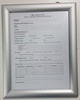 LOBBY FIRE SAFETY PLAN FRAME - SILVER