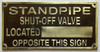 Cast Aluminum - cast bronze color/cast brass color Fire Deparment Sign