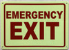 EMERGENCY EXIT Buildign Sign