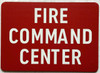 FIRE COMMAND CENTER Buildign Sign