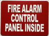 FIRE ALARM CONTROL PANEL INSIDE Buildign Sign