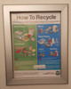 Recycles notice frame Safety Sign