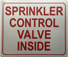 SPRINKLER CONTROL VALVE INSIDE Hotel Sign
