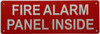 FIRE ALARM PANEL INSIDE Sign