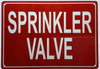 SPRINKLER VALVE Sign
