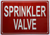 SPRINKLER VALVE Hotel Sign