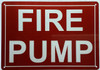 FIRE PUMP Sign FIRE PUMP Sign