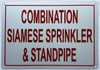 COMBINATION SIAMESE SPRINKLER AND STANDPIPE