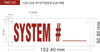 SYSTEM # Sign SYSTEM # Sign