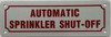Automatic sprinkler shut-off Automatic sprinkler shut-off