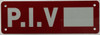 PIV Number - Post Indicator Valve number