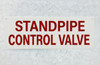standpipe control valve Sign standpipe control valve Sign