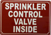 Sprinkler control valve inside Fire Deparment Sign Sprinkler control valve inside Fire Deparment Sign