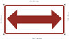 Bidirectional Arrow - ARROW BOTH SIDES Fire Deparment Sign Bidirectional Arrow - ARROW BOTH SIDES Fire Deparment Sign