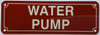 WATER PUMP Safety Sign