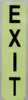 Glow-In-the-Dark EXIT JAMB/DOOR FRAME EXIT