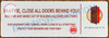 IN A FIRE CLOSE ALL DOORS BEHIND YOU KEEP FIRE AND SMOKE OUT OF BUILDING HALLWAYS AND STAIRS KEEP APARTMENT AND STAIRWELL DOORS CLOSED AT ALL OTHER TIMES - WHITE Hpd Sign