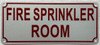 FIRE SPRINKLER ROOM Sign