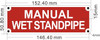 Manual Wet Standpipe Fire Deparment Sign Manual Wet Standpipe Fire Deparment Sign