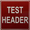 TEST HEADER Hotel Sign