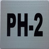 Apartment number PH-2 Safety Sign