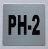 Apartment number PH-2 Hotel Sign