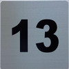 Apartment number 13 Fire Deparment Sign