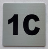 Apartment number 1C Sign