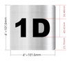 Apartment number 1D Hotel Sign