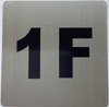 Apartment number 1F Fire Deparment Sign